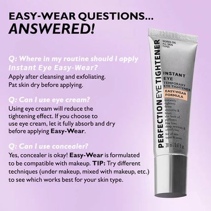ORVIREXA Instant Lift Eye Gel – Fast Acting for Puffiness & Under Eye Bags, Smooth Fine Lines, 0.34 oz