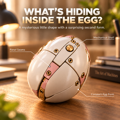 1-🦄 2-in-1 Transforming Mechanical Unicorn Egg – Winged Fantasy Figure!!!