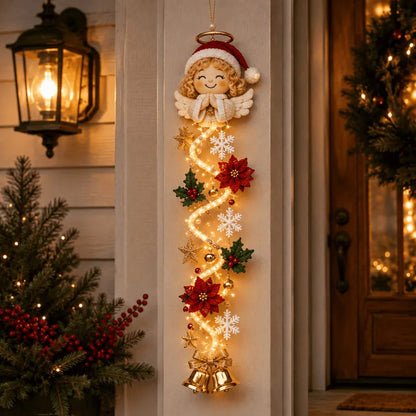 ⏳ Last Day 49% OFF – 🎄Glowing Christmas Door Hanger | 6 Festive Light Designs✨