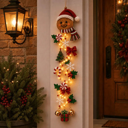 ⏳ Last Day 49% OFF – 🎄Glowing Christmas Door Hanger | 6 Festive Light Designs✨
